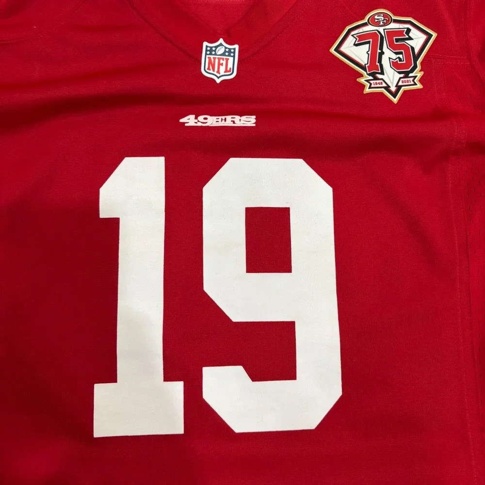 Nike‎ San Francisco 49ers Deebo Samuel 75th Anniversary Jersey Womens XXL Red